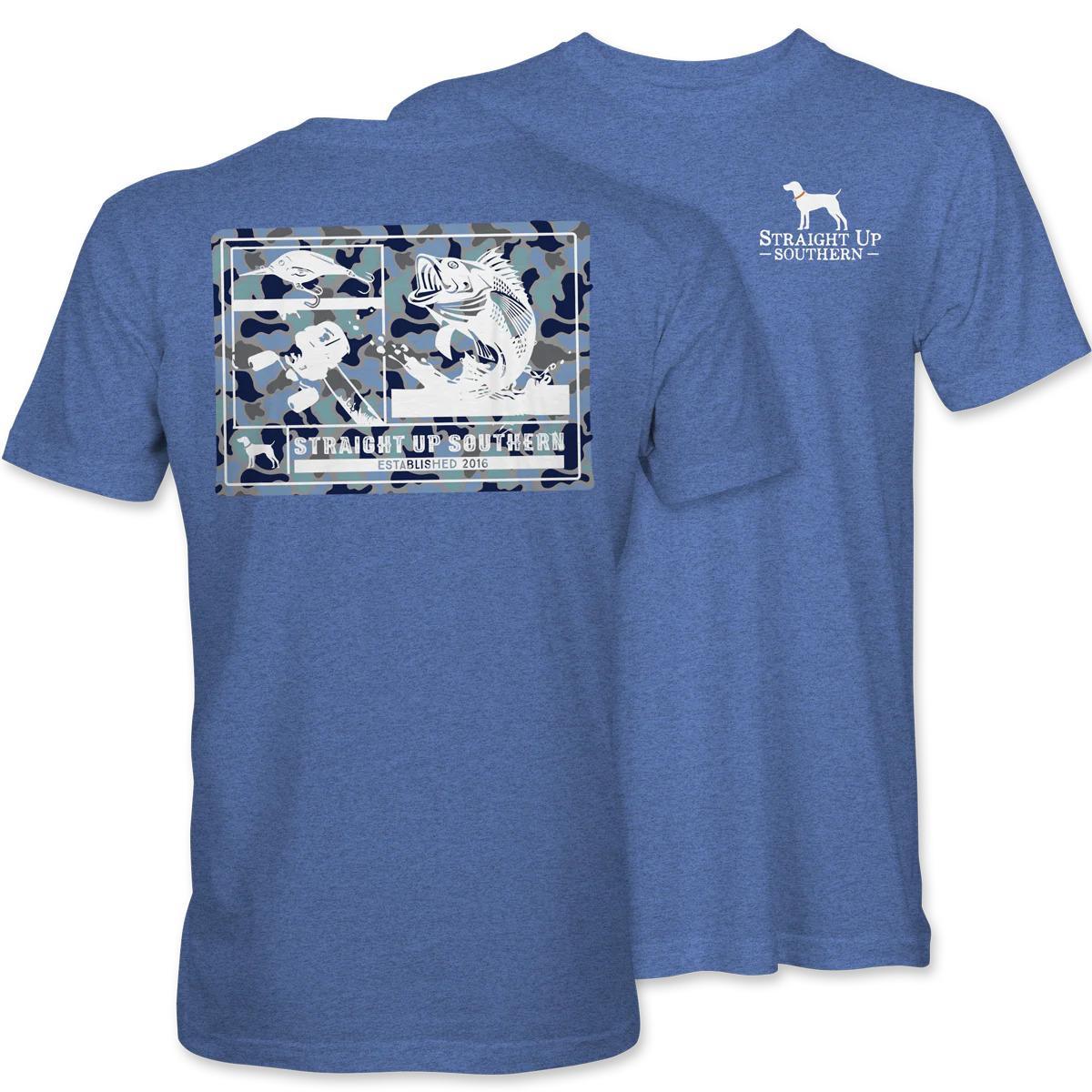 Bass Camo Patch (Men's Short Sleeve T-Shirt) by Straight Up Southern