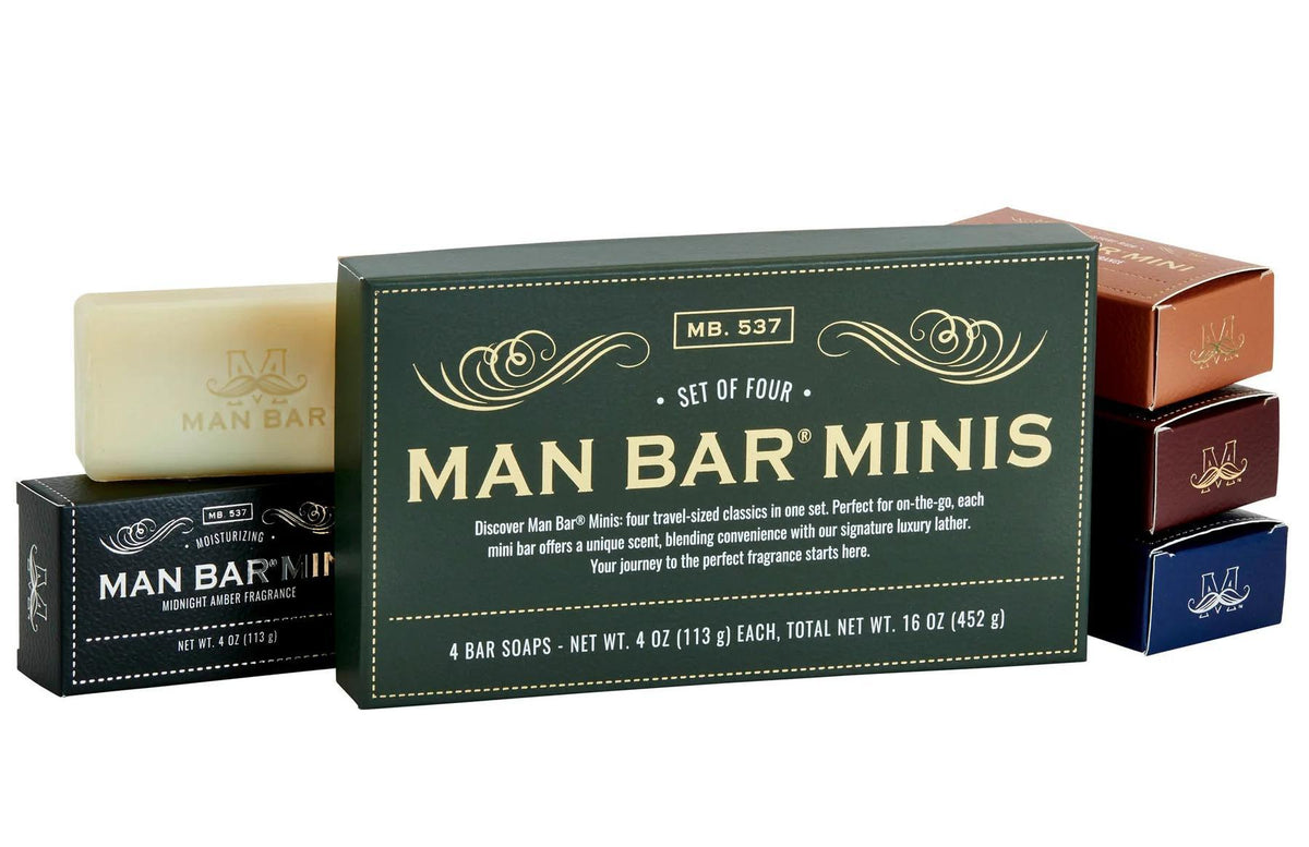 Man Bar Mini 4pc Boxed Gift Set - by San Francisco Soap