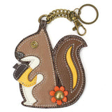 Coin Purse Key Fob - Squirrel - by Chala