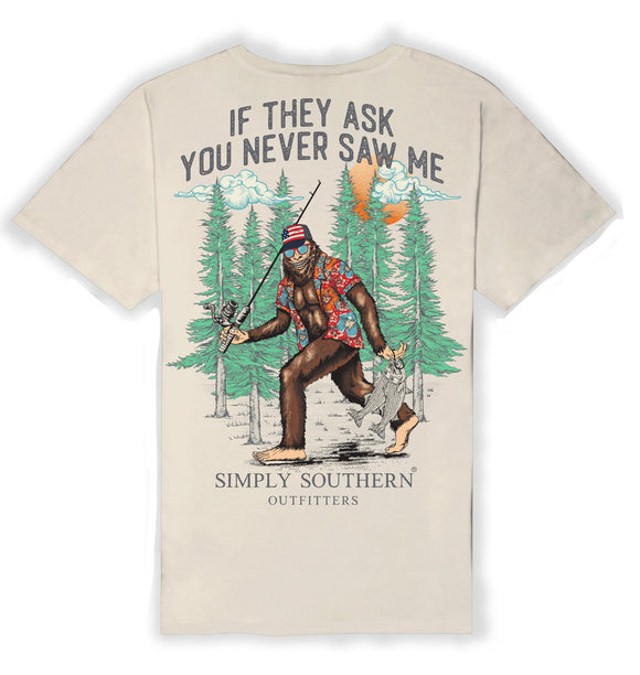 Bigfoot Never Saw (Men's Short Sleeve T-Shirt) by Simply Southern