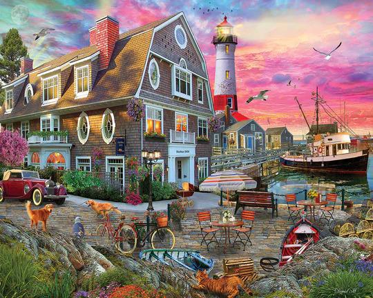 Harbor Inn Puzzle -1000pc - by White Mountain