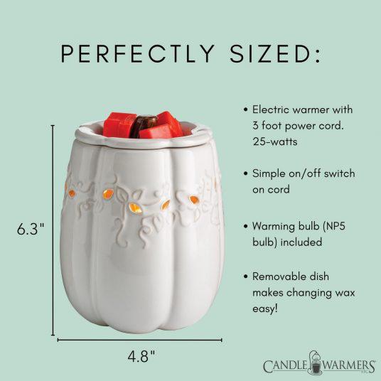 White Pumpkin Illumination Fragrance Warmer - by Candle Warmers Etc.