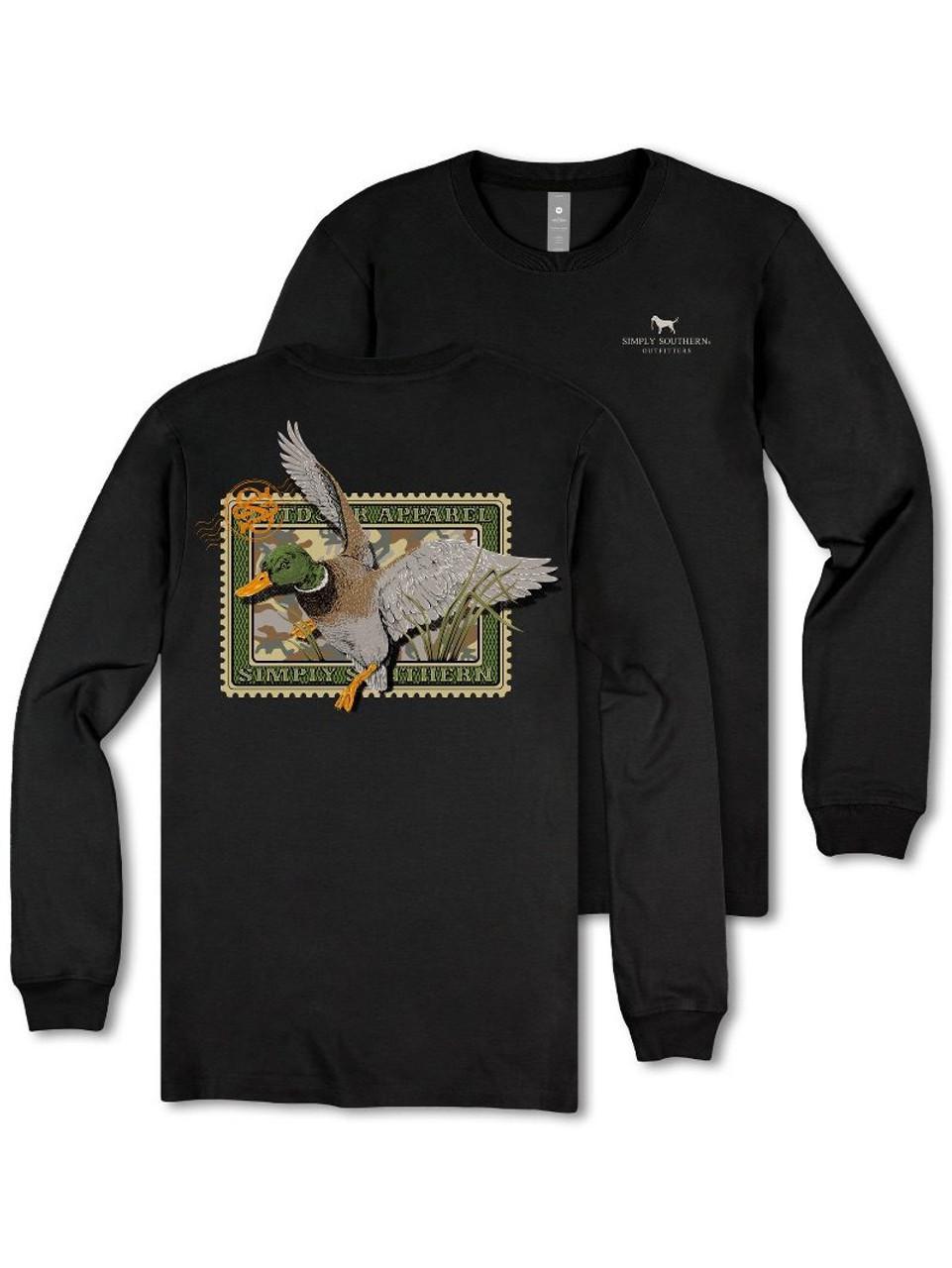 Duck Stamp (Men's Long Sleeve T-Shirt) by Simply Southern