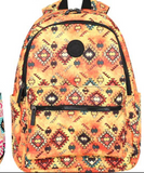 Montana West Print Canvas Backpack - by Montana West