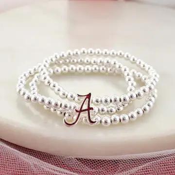 Alabama Glitter logo stretch bracelet