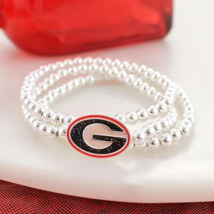 Georgia Bulldog - stretch bracelet