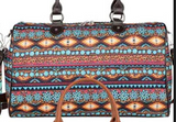 Montana West Print Canvas Weekender Bag - by Montana West