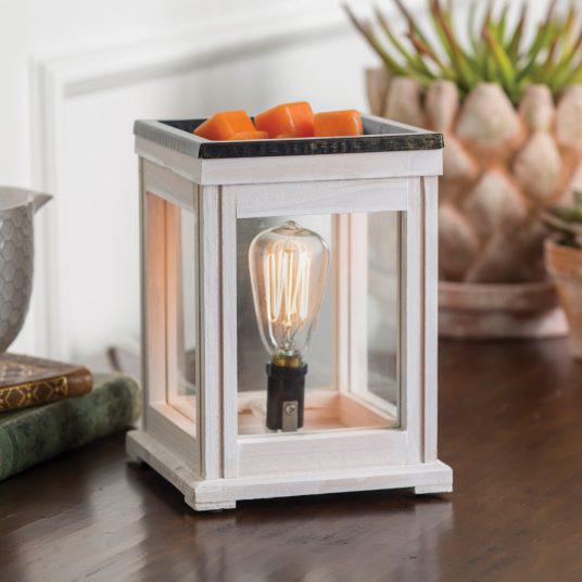 Weathered Wood Vintage Bulb Illumination Fragrance Warmer - by Candle Warmers Etc