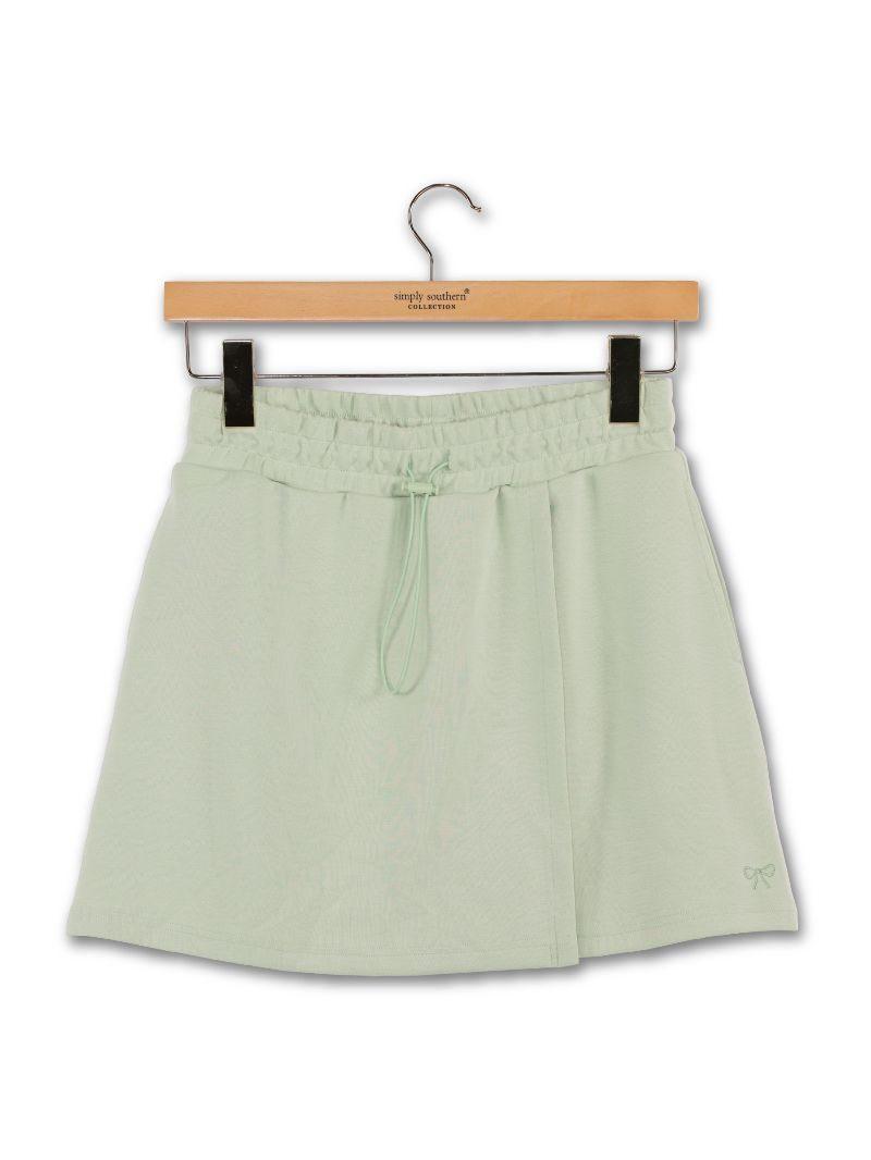 Simply Lounge Wrap Skort - Sage - by Simply Southern