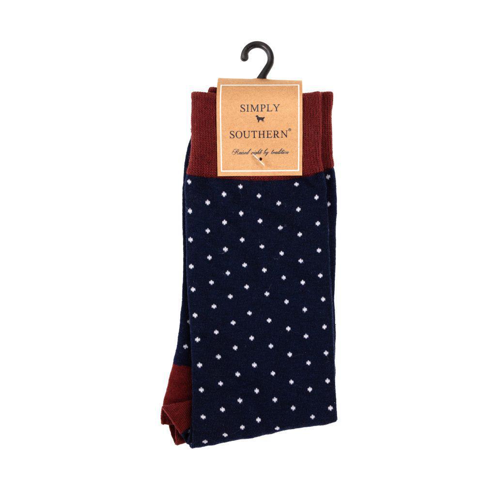 Men Simply Socks - Navy Dot - by Simply Southern