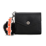 Wrangler Tri-Fold Wallet with Keyring Pom Pom - Black - by Montana West