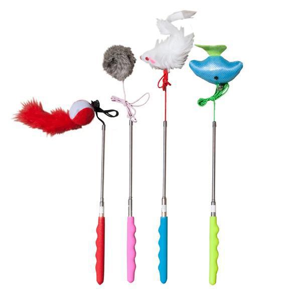 Telescopic Teaser Cat Toy Countertop Display - by Tiny's