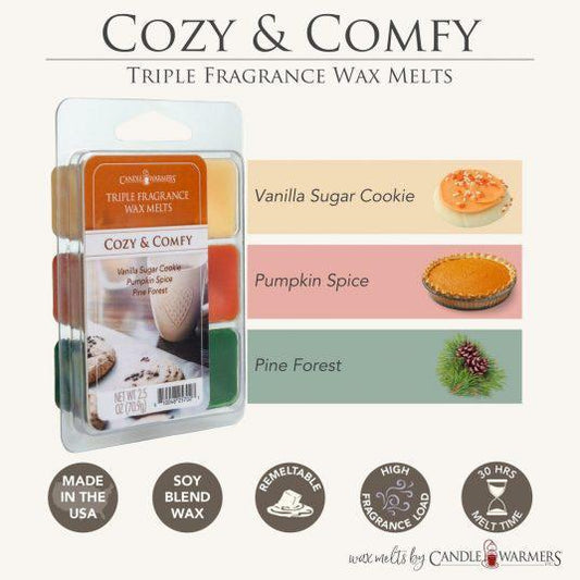 Cozy & Comfy Triple Fragrance Wax Melts 2.5oz.