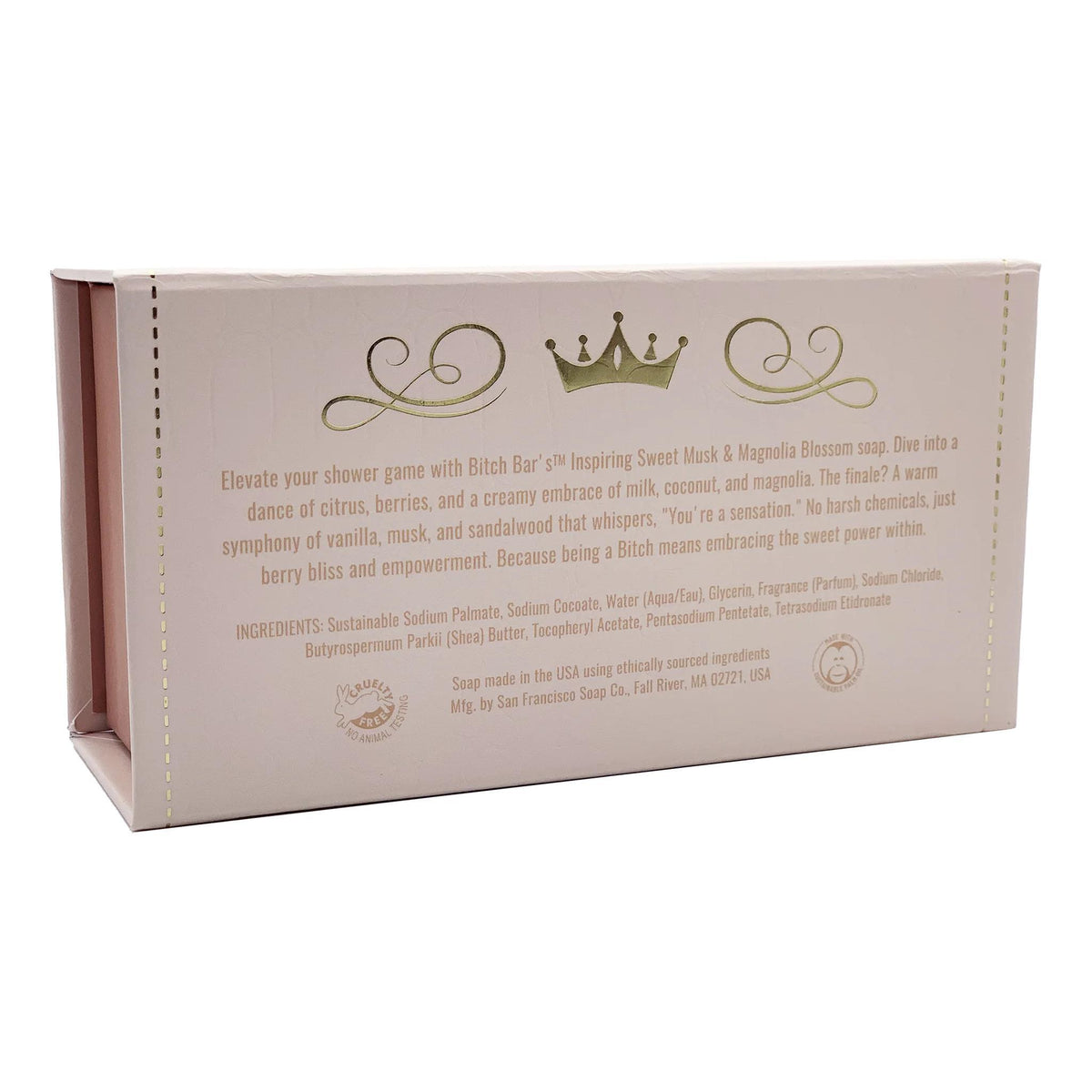 Sweet Musk + Magnolia Blossom - Bitch Bar Soap - by San Francisco Soap
