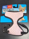 Small Adjustable Pet Breathable Fabric Harness Assorted Patterns Chest Size 13" to 17" - by Duke's