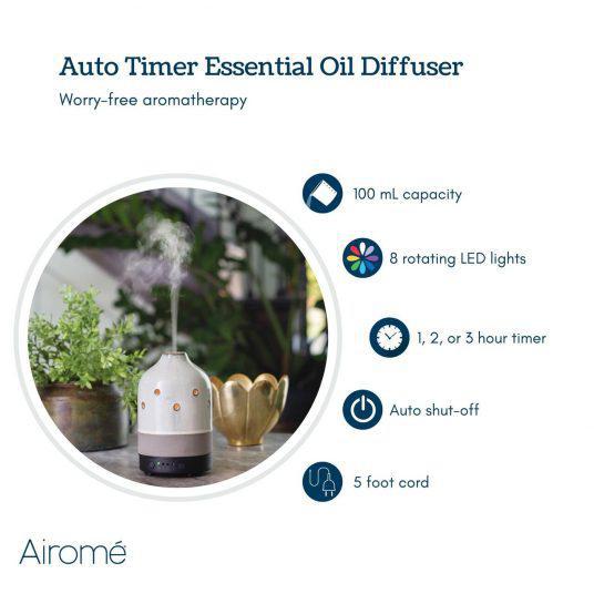 Glazed Concrete Timer Ultra Sonic Diffuser - by Airome