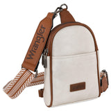 Wrangler Sling Bag/Crossbody/Chest Bag - Beige/Brown - by Montana West