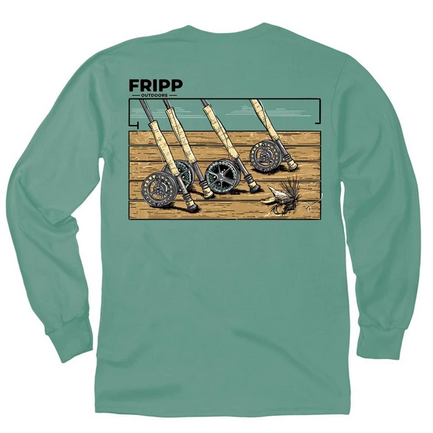 Fishing Rods (Men's Long Sleeve T-Shirt) by FRIPP Outdoors