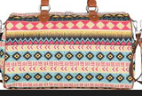 Montana West Print Canvas Weekender Bag - by Montana West