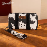 Wrangler Cow Print Wallet - Black - by Montana West