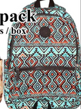 Montana West Print Canvas Backpack - by Montana West