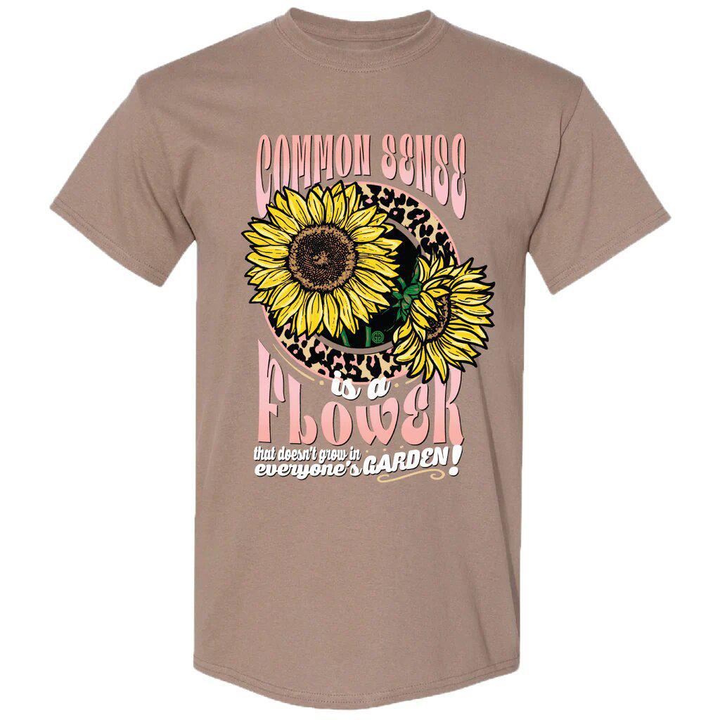 Common Sense Flower(Short Sleeve) by Girlie Girl Originals