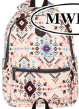 Montana West Print Canvas Backpack - by Montana West