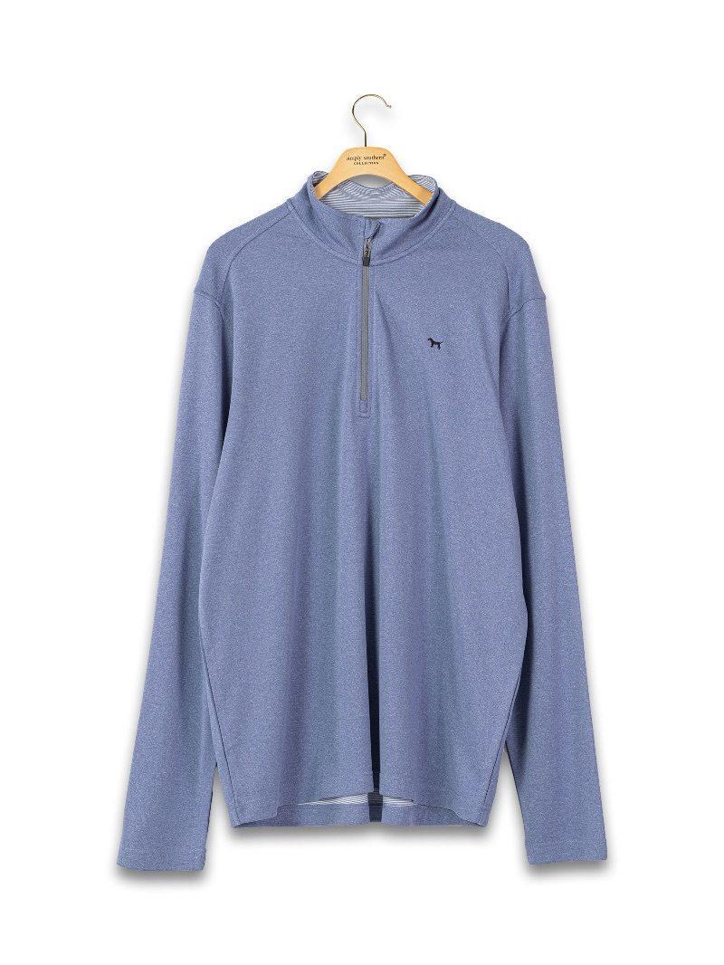 Men's Quarter Zip Pullover - Harbor - by Simply Southern