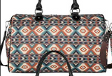 Montana West Print Canvas Weekender Bag - by Montana West