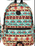 Montana West Print Canvas Backpack - by Montana West