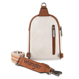 Wrangler Sling Bag/Crossbody/Chest Bag - Beige/Brown - by Montana West