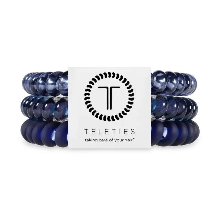 Nightfall Navy Hair Coils - Small - By Teleties