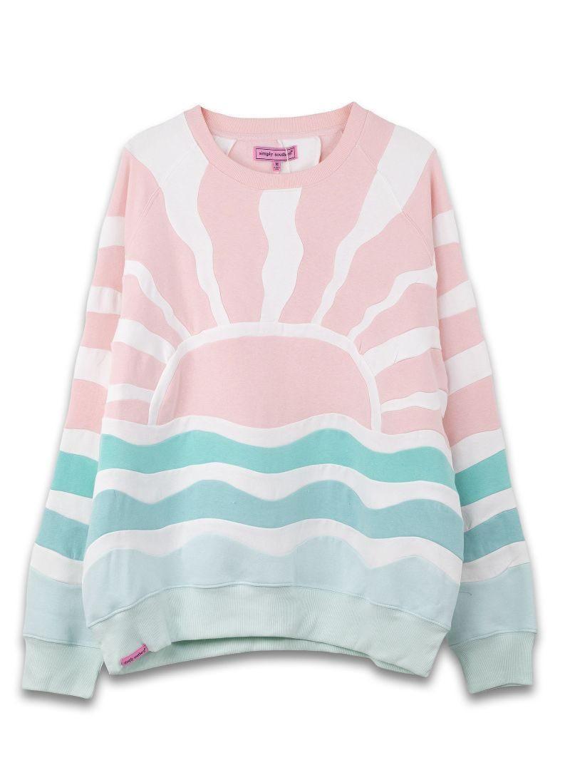 Pink Patch Sun Crew - by Simply Southern
