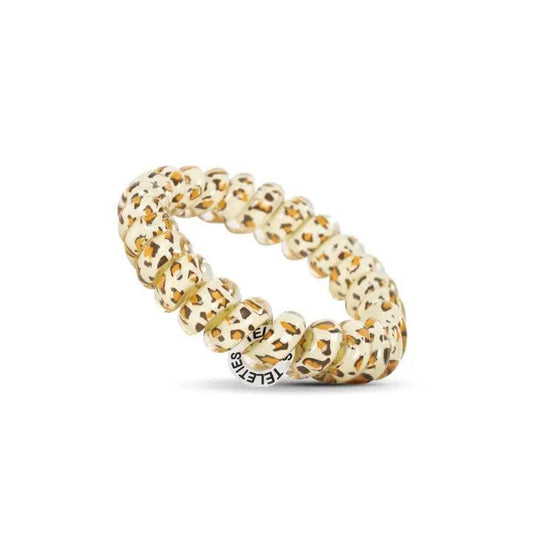 Spiral Leopard Hair Ties - Large - By Teleties
