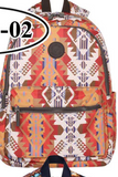 Montana West Print Canvas Backpack - by Montana West