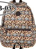 Montana West Print Canvas Backpack - by Montana West