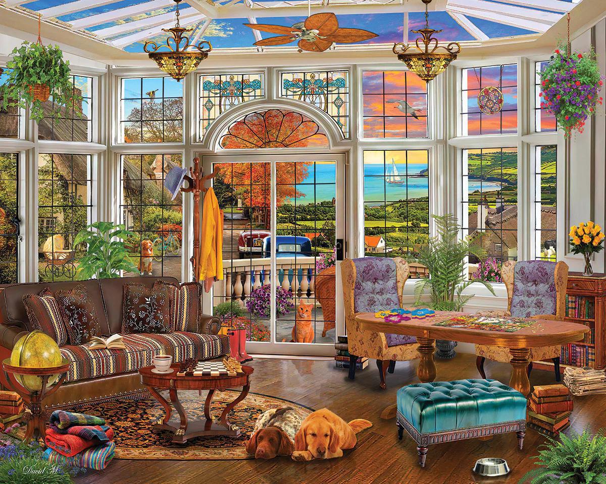Garden Room -1000pc - by White Mountain