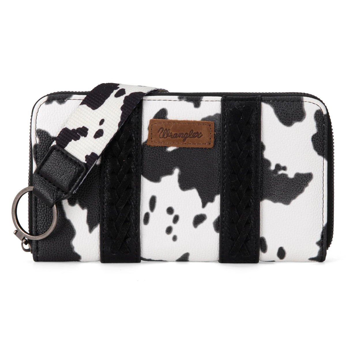 Wrangler Cow Print Wallet - Black - by Montana West