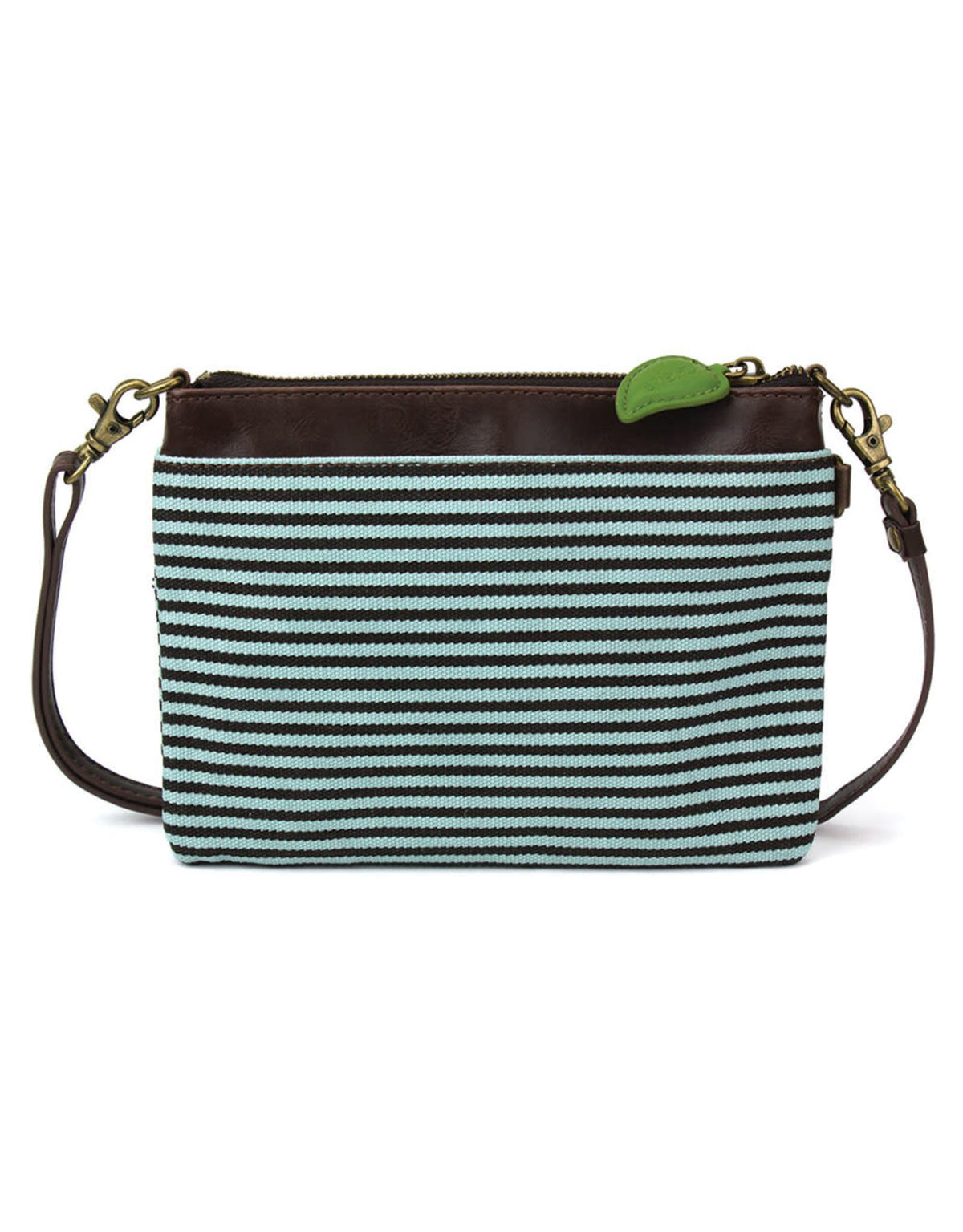 Mini Crossbody - Cow - Blue Stripe - by Chala