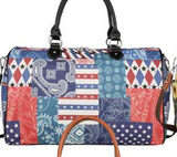 Montana West Print Canvas Weekender Bag - by Montana West