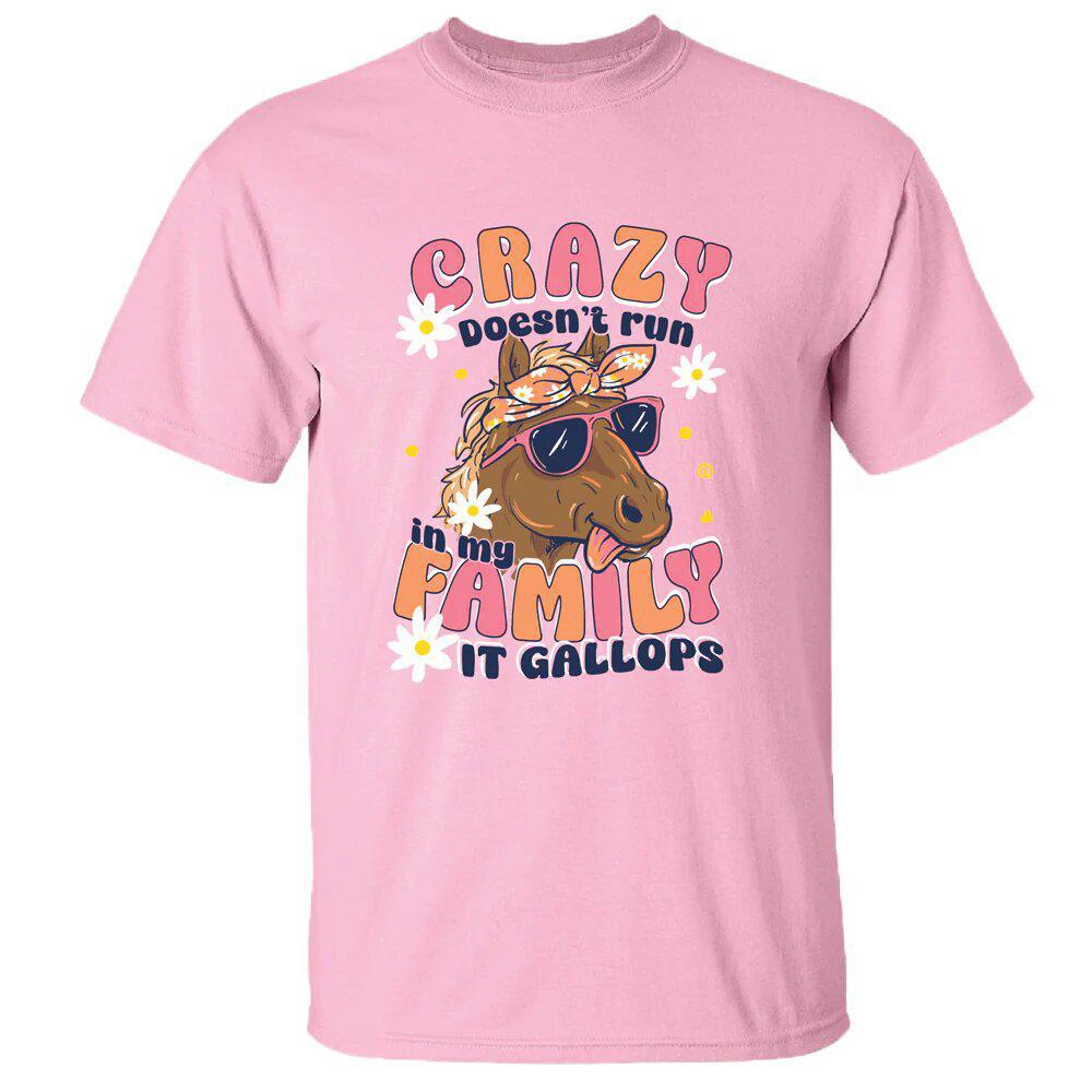 Crazy Family Light Pink (Short Sleeve) by Girlie Girl Originals