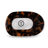 Round Flat Hair Clip Large - Tortoise - By Teleties