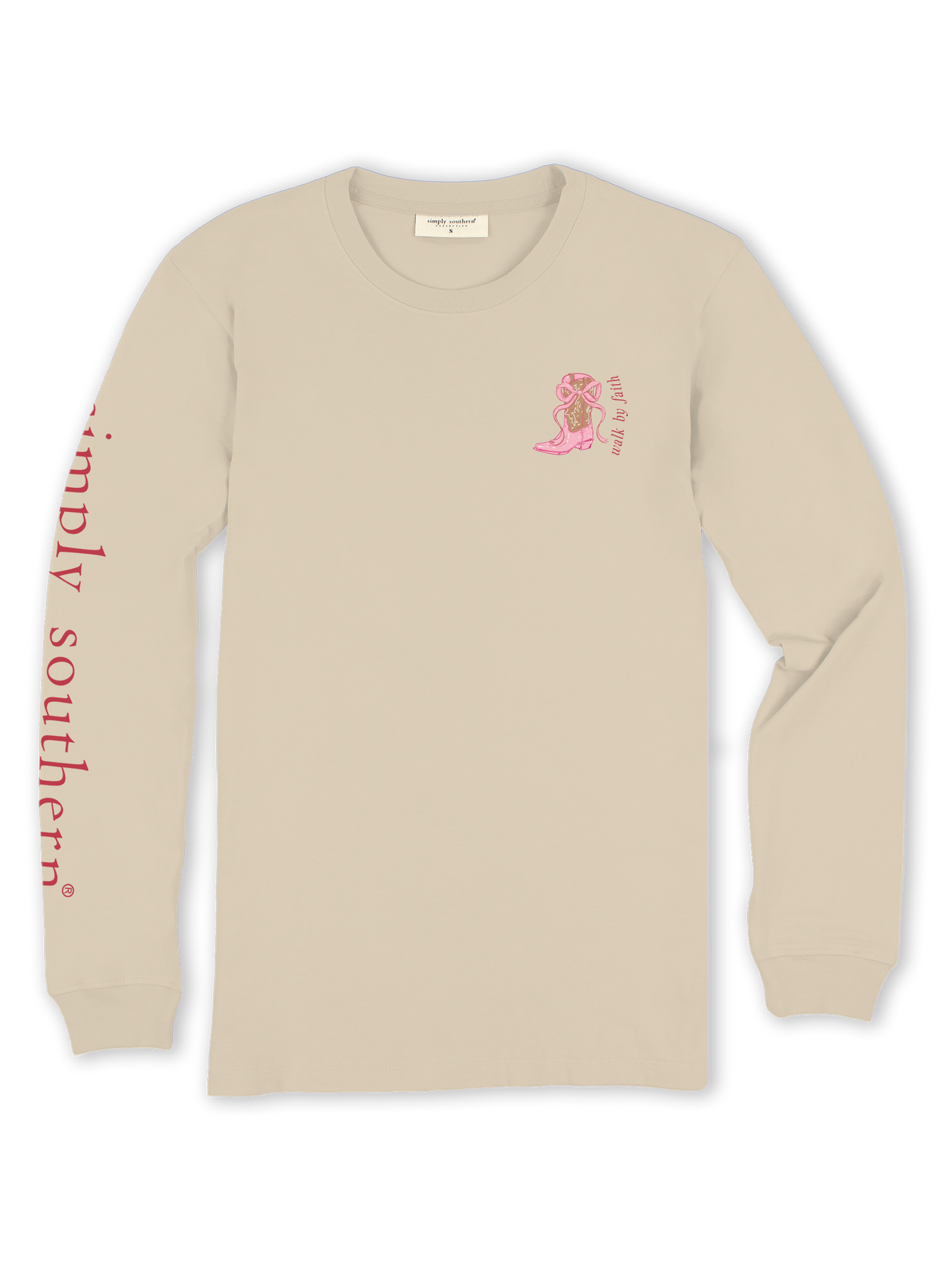 Walk by Faith Boots (Long Sleeve T-Shirt) by Simply Southern