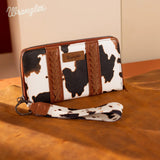 Wrangler Cow Print Wallet - Brown - by Montana West