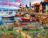 Boat Harbor Puzzle -1000pc - by White Mountain