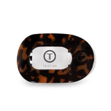 Round Flat Hair Clip Small - Tortoise - By Teleties