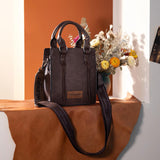 Wrangler North South Mini Tote/Crossbody - Coffee - by Montana West