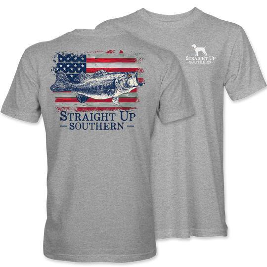 Bass America (Men's Short Sleeve T-Shirt) by Straight Up Southern