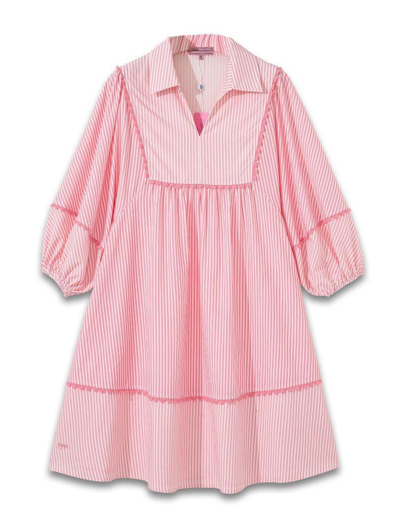 Simply Coastal Patchwork Dress - Pink - by Simply Southern