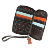 Zip Around Wallet - Black Pawprint - by Chala